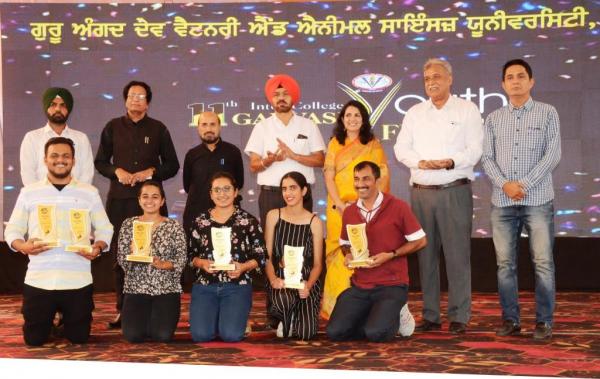 winners from Different categories in 11th Youth Festival